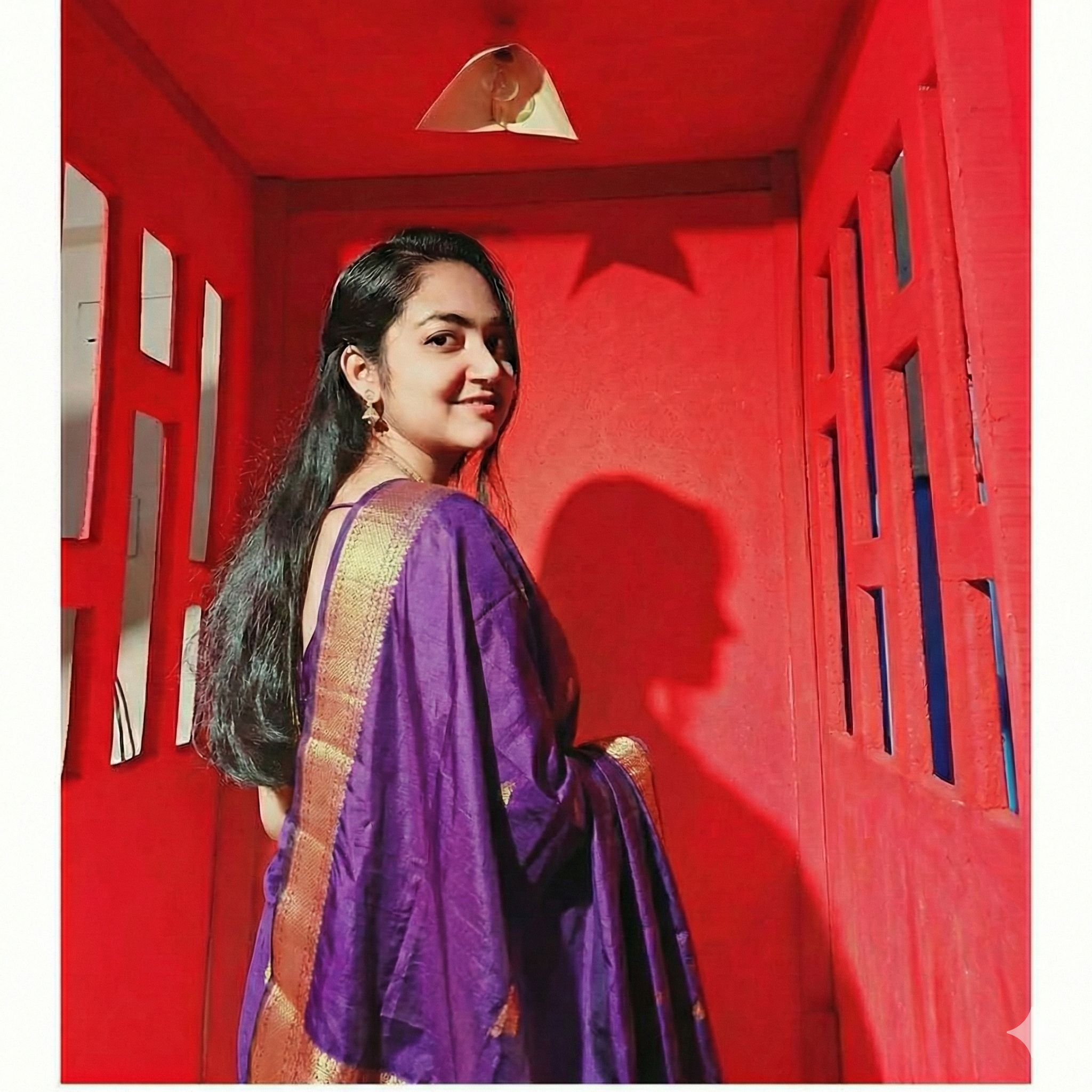 Purple Sari